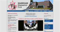 Desktop Screenshot of markhamgymnasticsclub.com